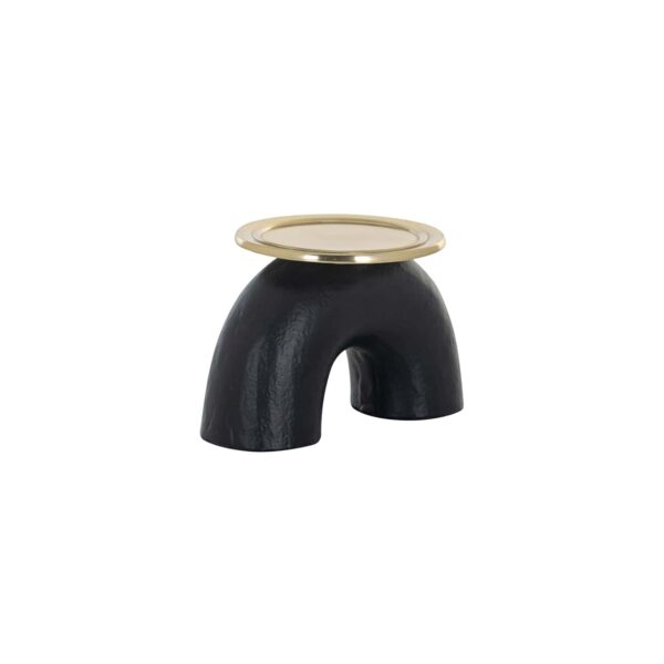 -KA-0177 - Candle holder Femke small (Black/gold)