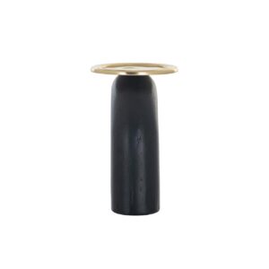 -KA-0178 - Candle holder Femke big (Black/gold)