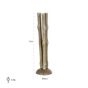 -KA-0193 - Candle holder Olly big (Brushed Gold)