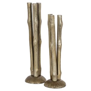 -KA-0193 - Candle holder Olly big (Brushed Gold)