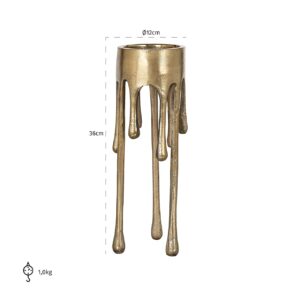 -KA-0206 - Candle holder Lorin small (Brushed Gold)