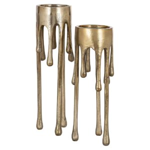 -KA-0206 - Candle holder Lorin small (Brushed Gold)