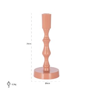 -KA-0229 - Candle holder Raf small (Pink)