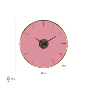 -KK-0086 - Clock Quincy (Pink)