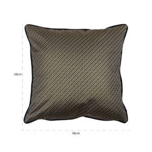 -KU-0082 - Cushion Joey 50x50 (Donna-21056-Geo Classic Big 9999 Black)