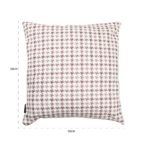 -KU-0087 - Pillow Juno rose 50x50 (Peacock 1670 rosewood)