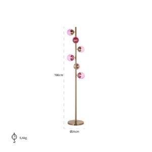 -LB-0119 - Floor Lamp Zola pink (Pink)