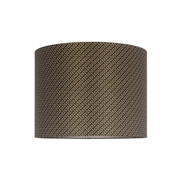 -LK-0053 MEDIUM - Lampshade Geo cilinder 40Ø (Donna-21056-Geo Classic Big 9999 Black)