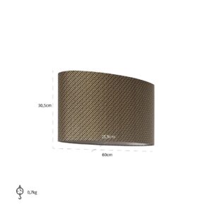 -LK-0053 OVALE - Lampshade Geo ovale (Donna-21056-Geo Classic Big 9999 Black)