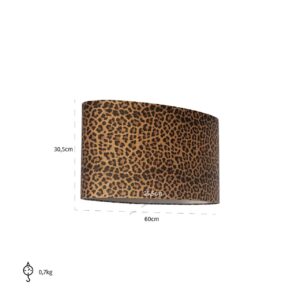 -LK-0054 OVALE - Lampshade Ollie ovale (Donna-21056-Ollie 8014 Brown)