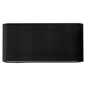 -LK-0056 RECTANGLE - Lampshade Maddy black velvet rectangle (Black)