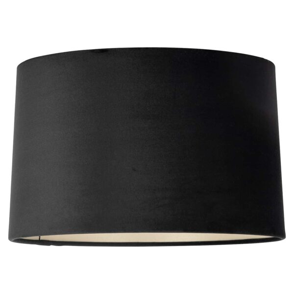 -LK-0056 SMALL - Lampshade Maddy black velvet 30Ø (Black)