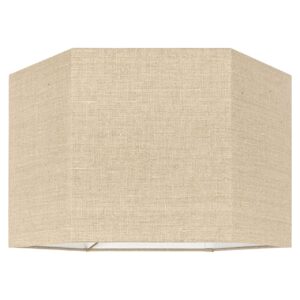 -LK-0057 HEXM - Lampshade Sally sand linnen hexagon medium