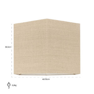 -LK-0057 HEXXL - Lampshade Sally sand linnen hexagon XL (Sand)