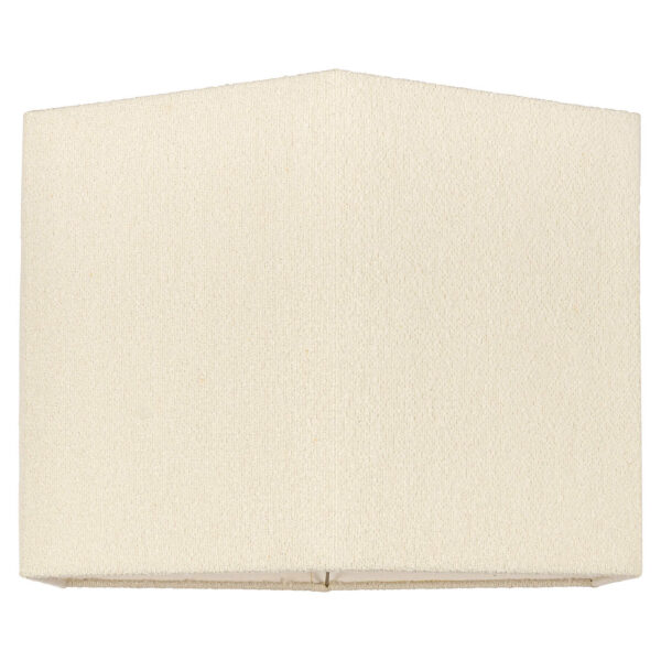 -LK-0058 HEXXL - Lampshade Soho white bouclé hexagon XL (White)