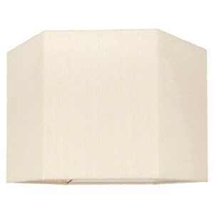 -LK-0058 HEXXL - Lampshade Soho white bouclé hexagon XL (White)