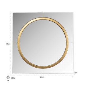 -MI-0098 - Mirror Briana mirror/gold (Gold)