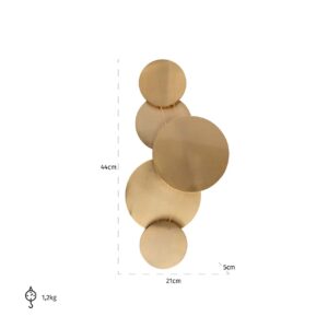 -ML-0007 - Wall lamp Collin (Brushed Gold)