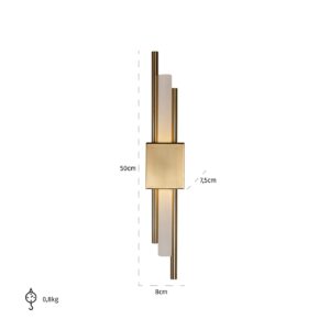 -ML-0010 - Wall lamp Mylas gold (Gold)