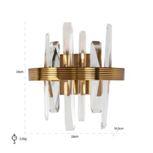 -ML-0023 - Wall lamp Brigh (Gold)