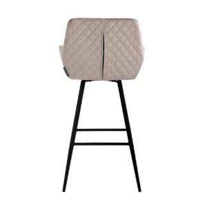 S4462 KHAKI VELVET - Bar stool Linsey swivel khaki velvet (Quartz Khaki 903)