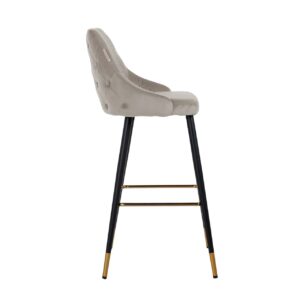 S4476 KHAKI VELVET - Bar stool Imani khaki velvet (Quartz Khaki 903)