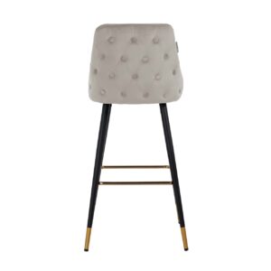 S4476 KHAKI VELVET - Bar stool Imani khaki velvet (Quartz Khaki 903)