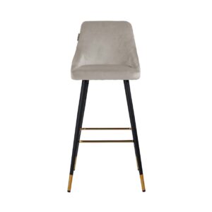 S4476 KHAKI VELVET - Bar stool Imani khaki velvet (Quartz Khaki 903)