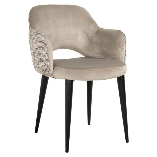 S4483 FR TRENDY NATURE - Arm chair Giovanna trendy nature/quartz khaki fire retardant (Be Trendy 01 Nature)