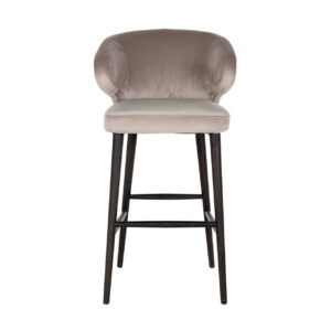 S4496 KHAKI VELVET - Bar stool Indigo khaki velvet (Quartz Khaki 903)