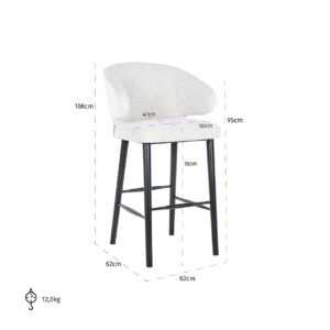 S4496 SP - Bar stool Indigo