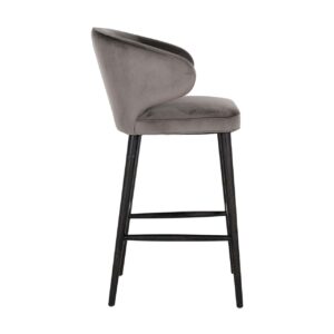 S4496 STONE VELVET - Bar stool Indigo stone velvet (Quartz Stone 101)