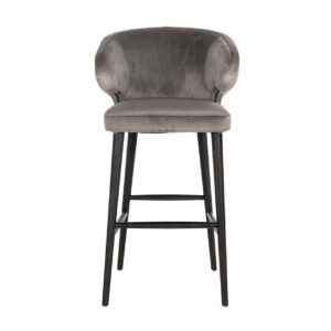 S4496 STONE VELVET - Bar stool Indigo stone velvet (Quartz Stone 101)