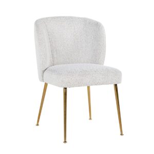 S4506 WHITE BOUCLÉ - Chair Cannon white bouclé / brushed gold (Copenhagen 900 Bouclé White)