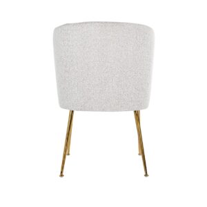 S4506 WHITE BOUCLÉ - Chair Cannon white bouclé / brushed gold (Copenhagen 900 Bouclé White)