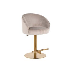 S4554 KHAKI VELVET - Bar stool Zabi swivel khaki velvet (Quartz Khaki 903)