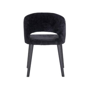 S4560 BLACK CHENILLE - Chair Savoy black chenille (Bergen 809 black chenille)