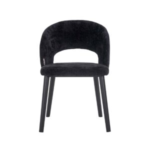 S4560 BLACK CHENILLE - Chair Savoy black chenille (Bergen 809 black chenille)