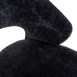 S4560 BLACK CHENILLE - Chair Savoy black chenille (Bergen 809 black chenille)