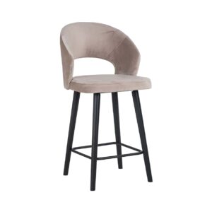 S4561 KHAKI VELVET - Counter stool Savoy khaki velvet (Quartz Khaki 903)