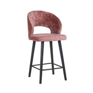 S4561 ROSE CHENILLE - Counter stool Savoy rose chenille (Bergen 705 rose chenille)