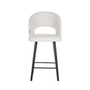 S4561 WHITE BOUCLE - Counter stool Savoy white bouclé (Copenhagen 900 Bouclé White)