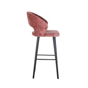 S4562 ROSE CHENILLE - Bar stool Savoy rose chenille (Bergen 705 rose chenille)