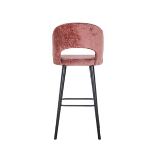 S4562 ROSE CHENILLE - Bar stool Savoy rose chenille (Bergen 705 rose chenille)