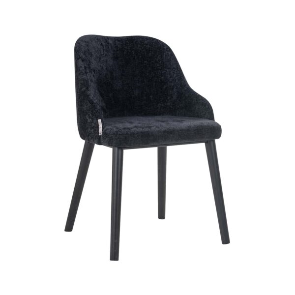 S4563 BLACK CHENILLE - Chair Twiggy black chenille (Bergen 809 black chenille)