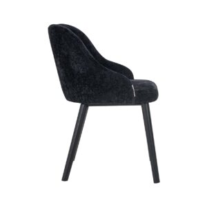 S4563 BLACK CHENILLE - Chair Twiggy black chenille (Bergen 809 black chenille)