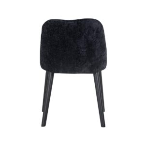 S4563 BLACK CHENILLE - Chair Twiggy black chenille (Bergen 809 black chenille)