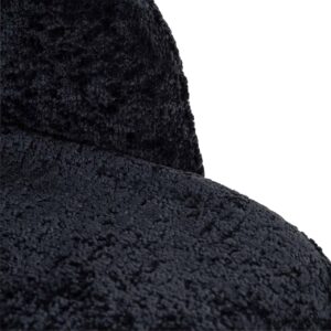 S4563 BLACK CHENILLE - Chair Twiggy black chenille (Bergen 809 black chenille)