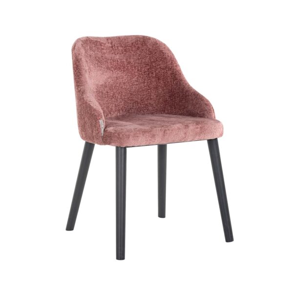 S4563 ROSE CHENILLE - Chair Twiggy rose chenille (Bergen 705 rose chenille)