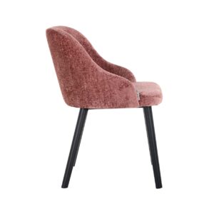 S4563 ROSE CHENILLE - Chair Twiggy rose chenille (Bergen 705 rose chenille)